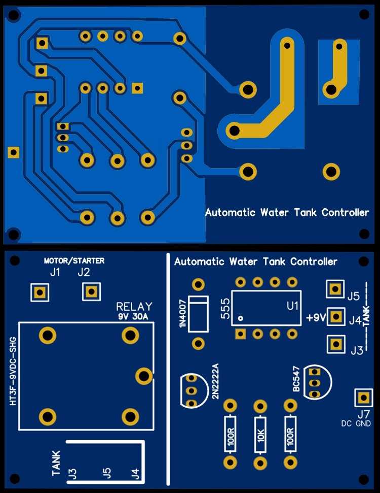 water level indicator circuit diagram using ic 555