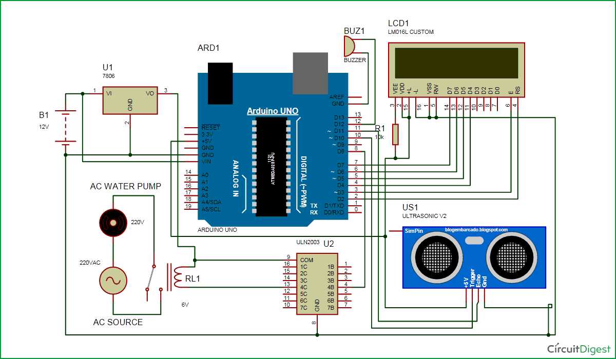 water level indicator schematic diagram