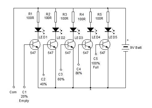 water level indicator schematic diagram