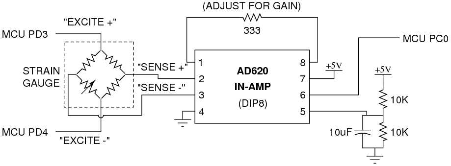 weight sensor circuit diagram