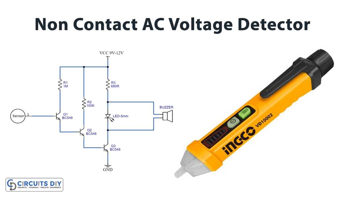 wireless ac power detector circuit diagram