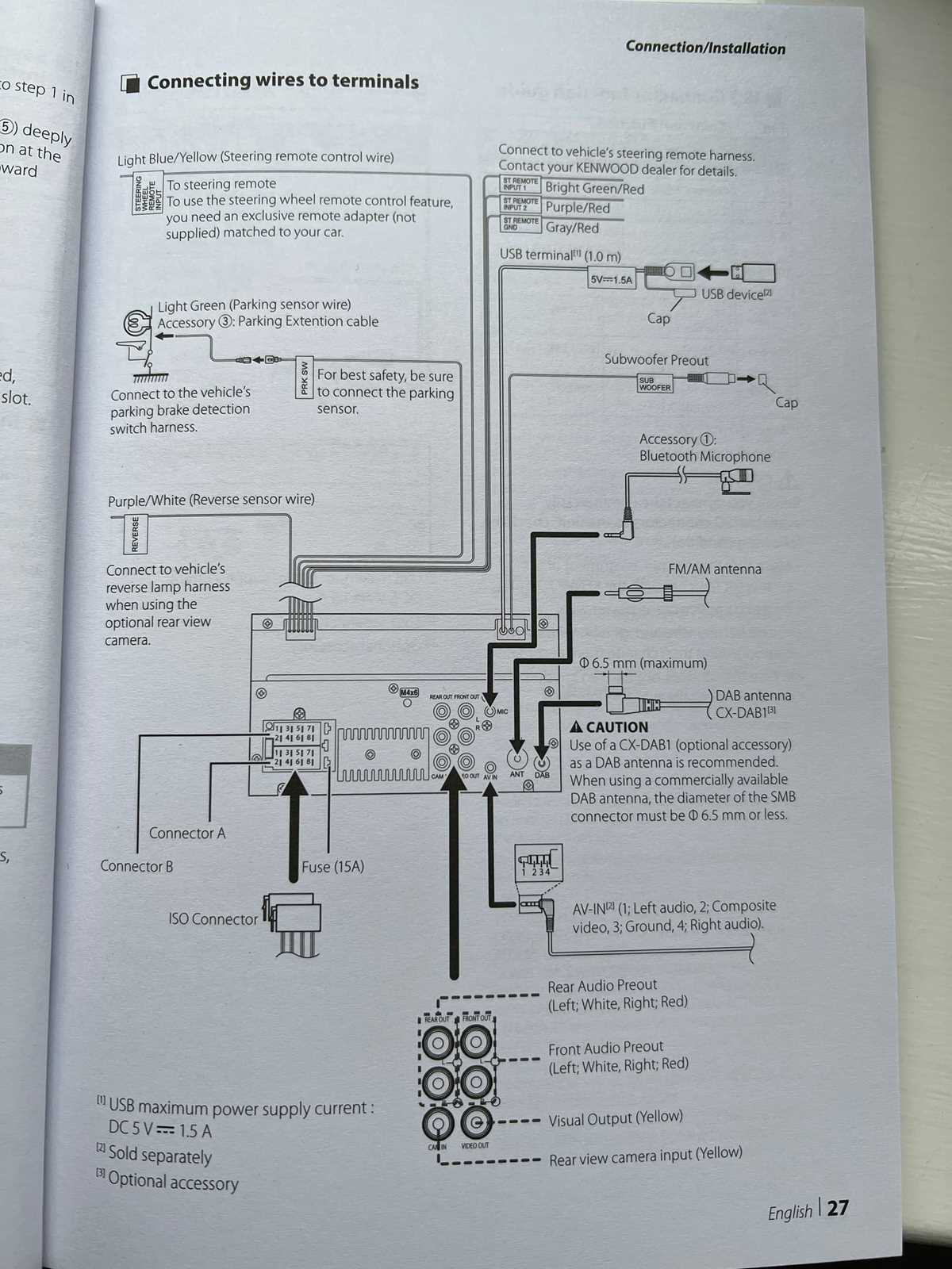 wiring diagram for a kenwood car stereo