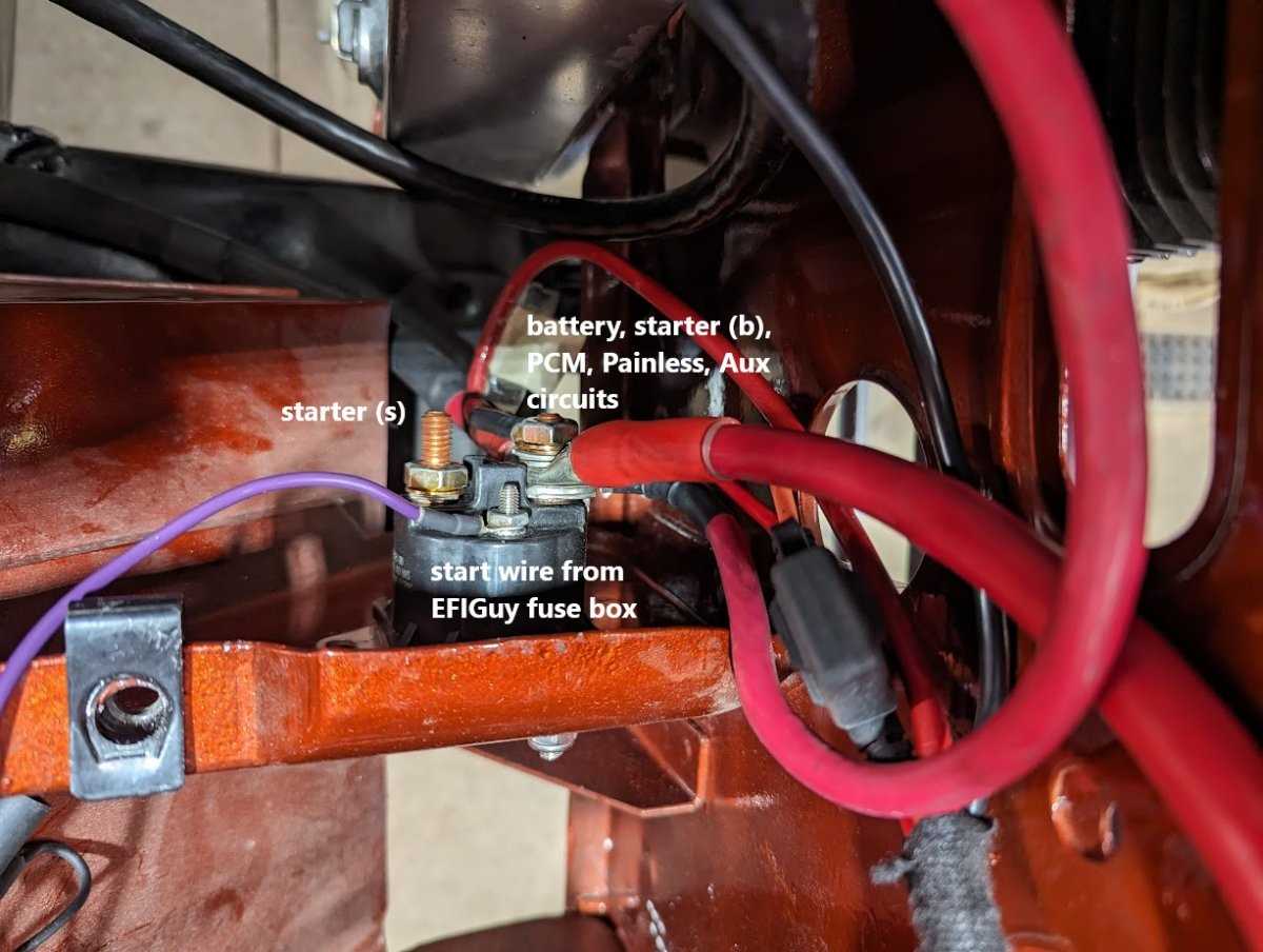 wiring diagram for a starter solenoid