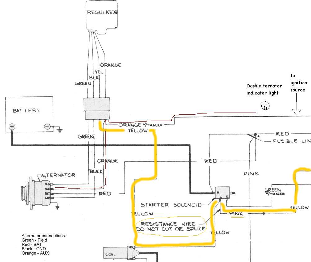 wiring diagram for bosch alternator