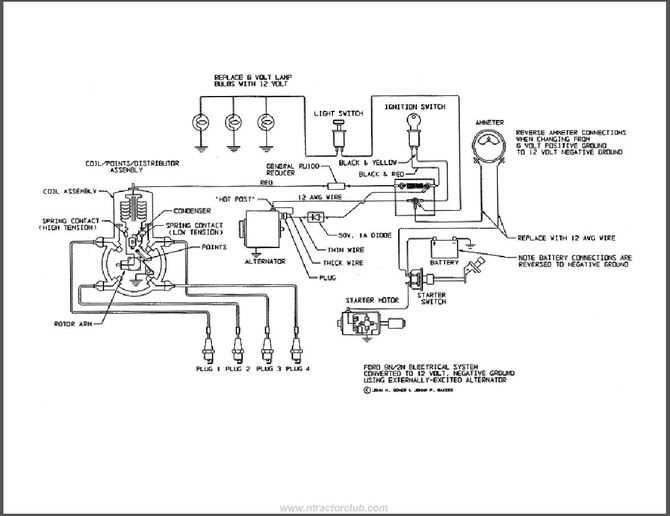 wiring diagram for ford 9n tractor