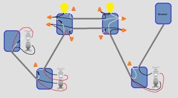 wiring diagram for four way switch