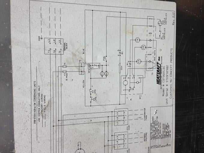 wiring diagram for walk in freezer