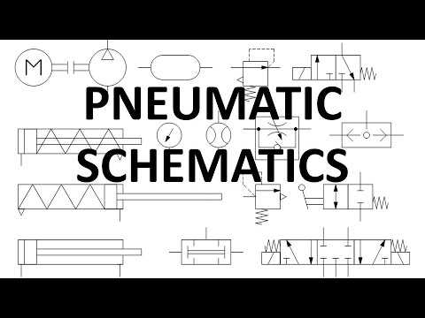a dashed line in a pneumatic schematic diagram represents