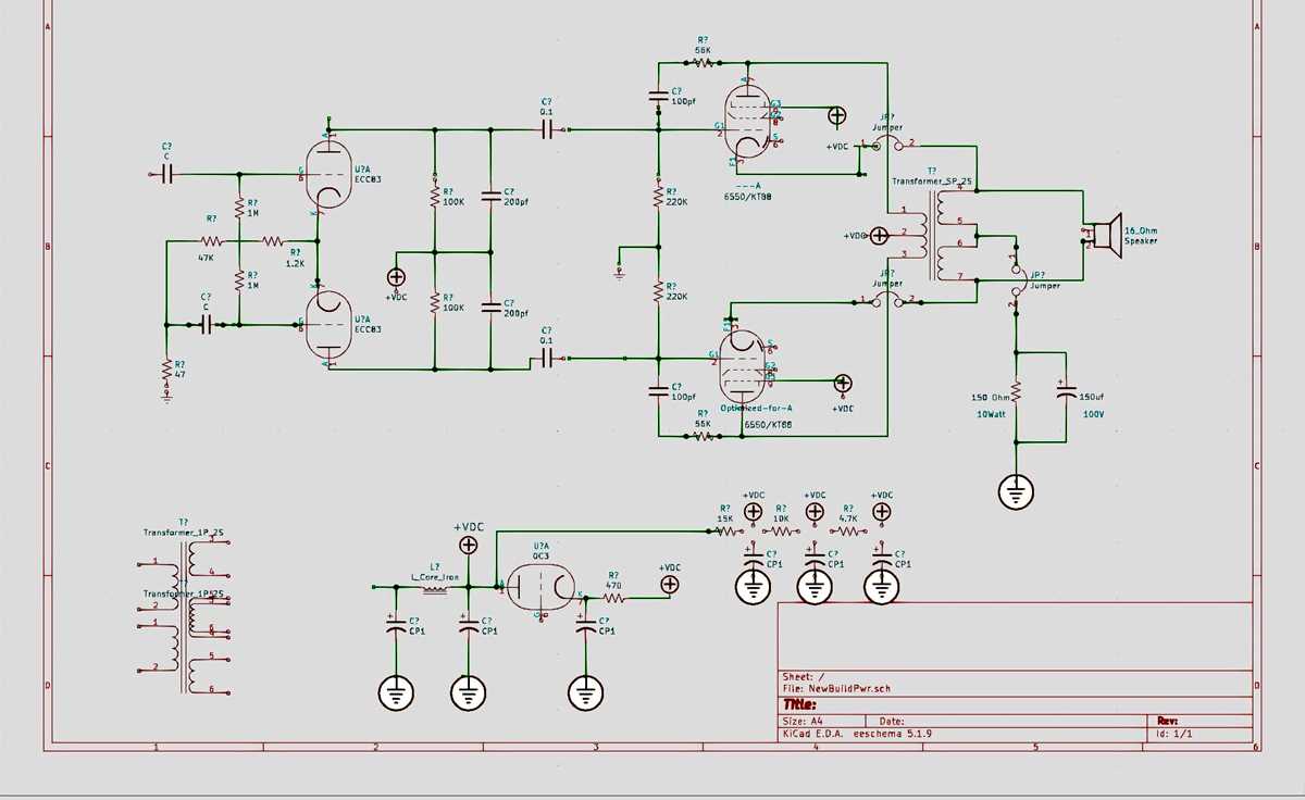 100v amplifier circuit diagram