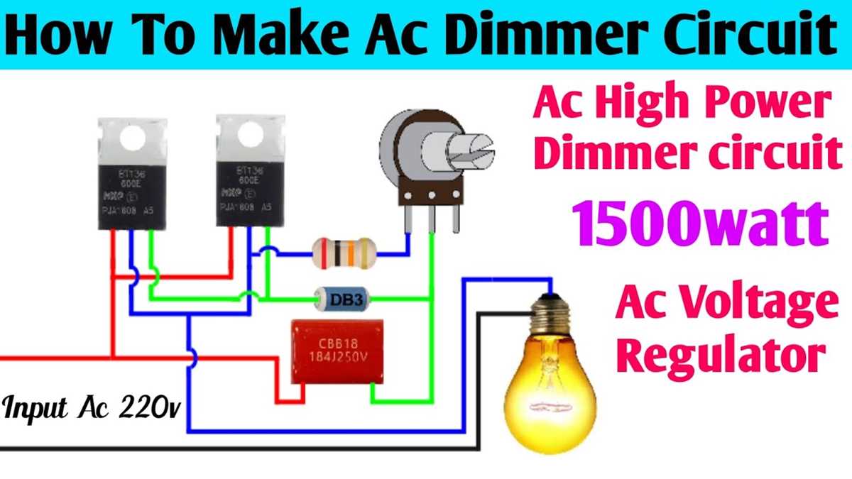ac automatic voltage regulator schematic diagram