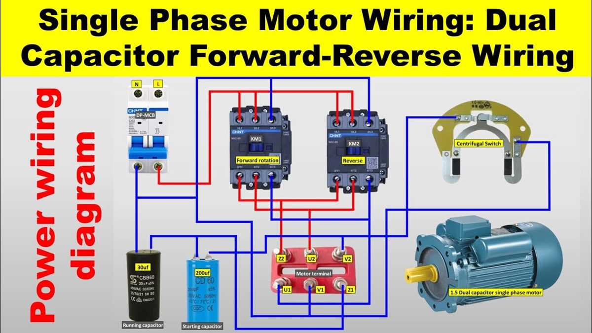 ac motor reversing switch wiring diagram