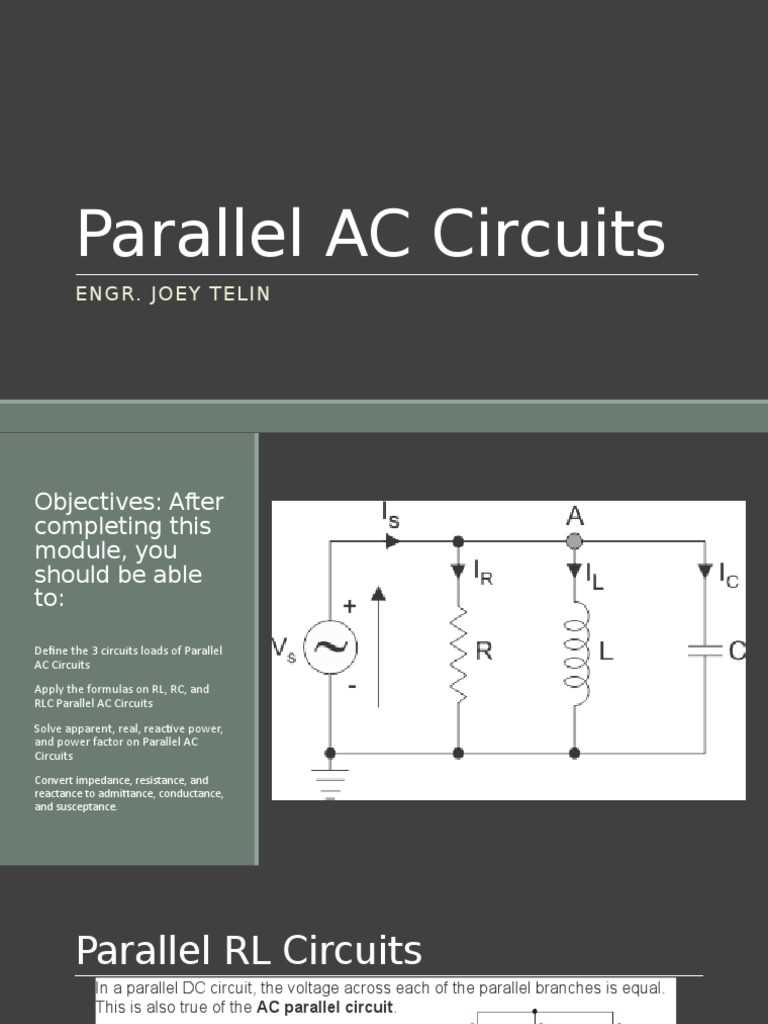 ac parallel circuit diagram