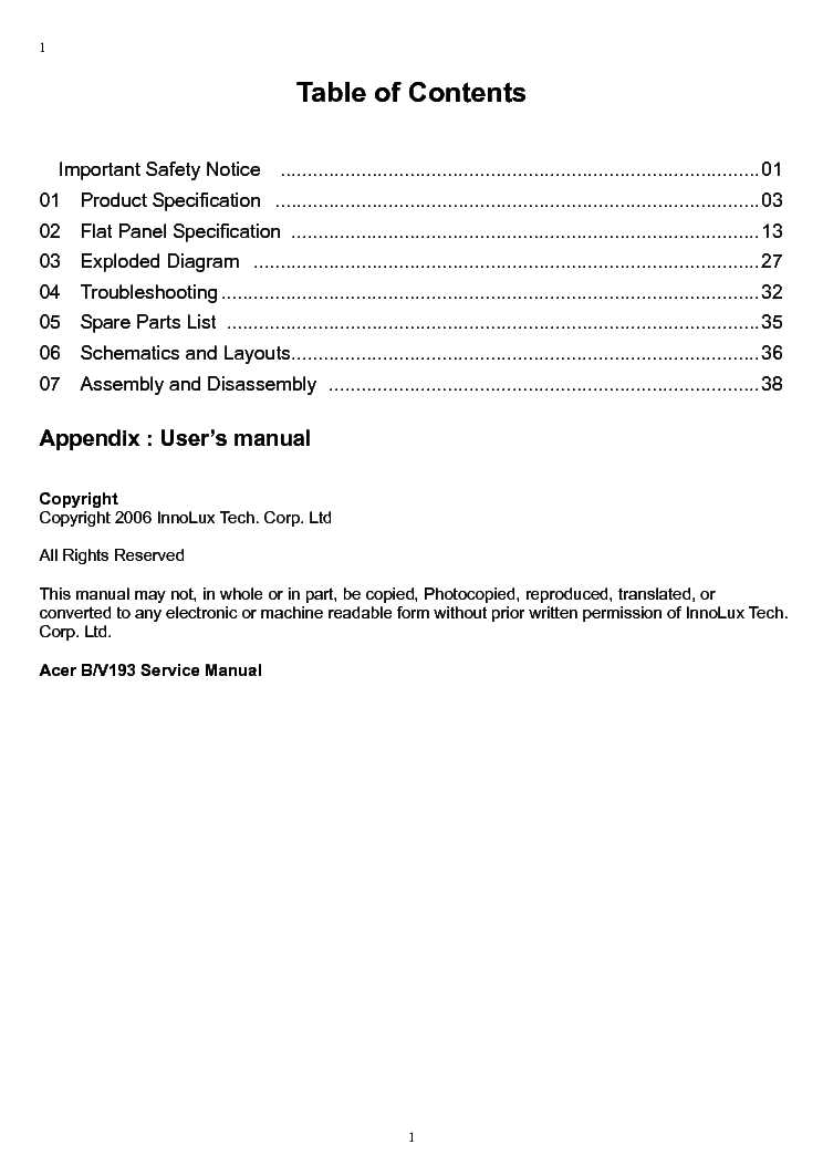 acer v193hqv schematic diagram
