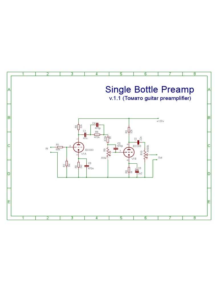 acoustic guitar preamp schematic diagram