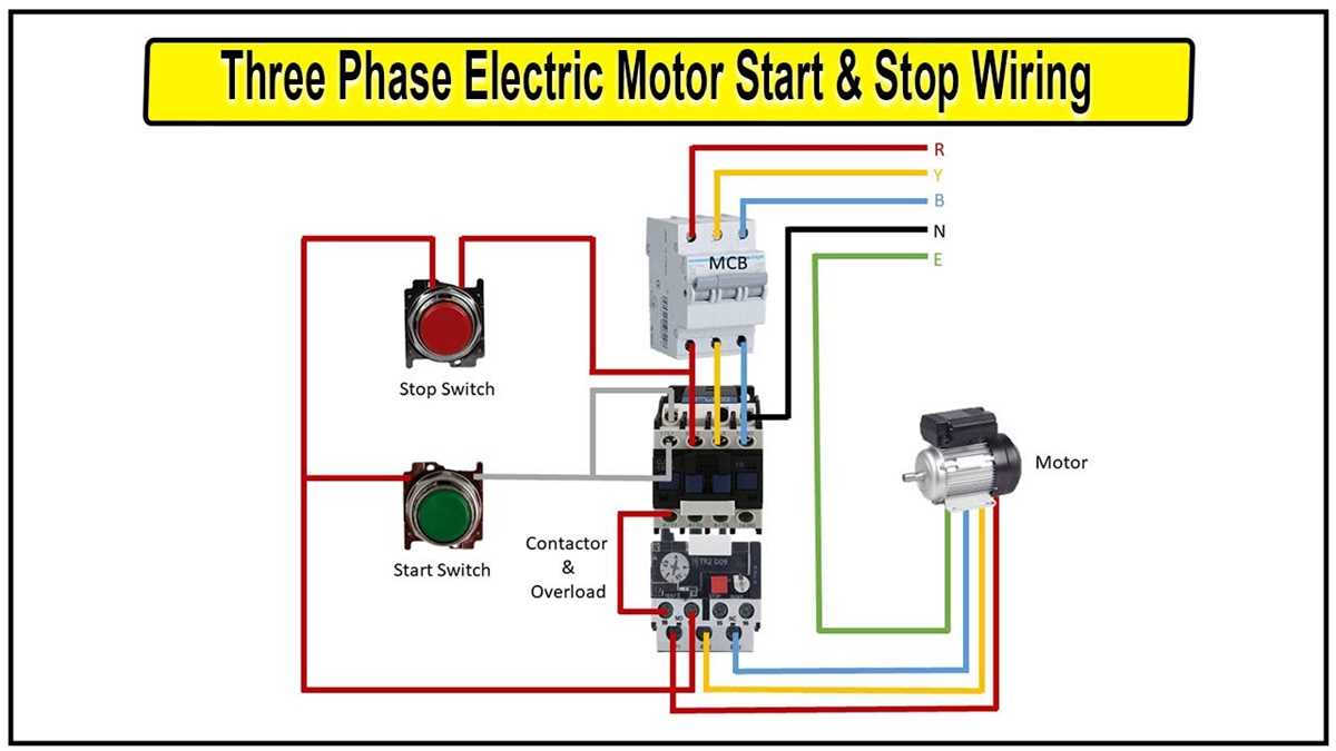 three phase motor control circuit diagram