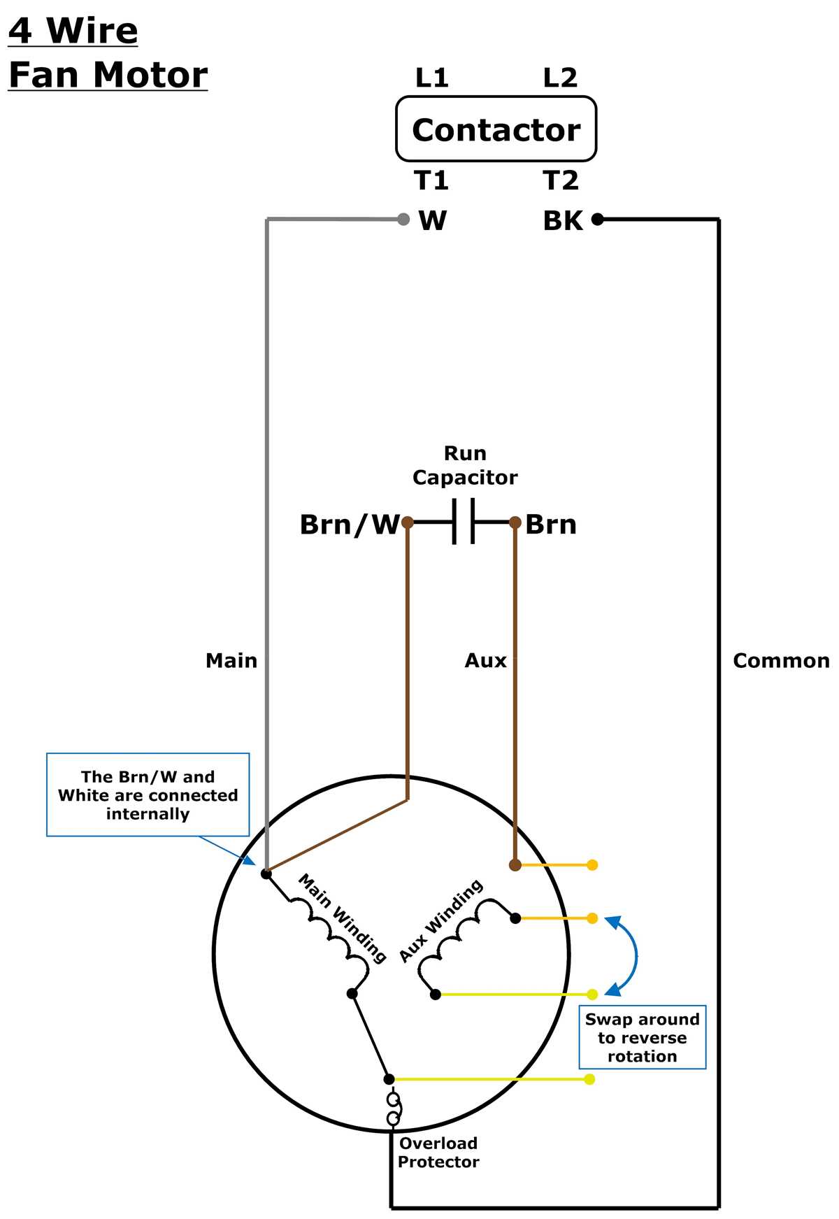 air conditioner motor wiring diagram