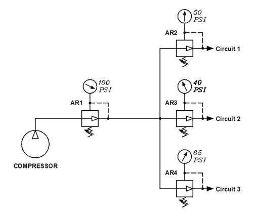 air regulator schematic diagram