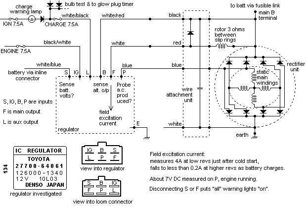 alternator wiring diagram toyota
