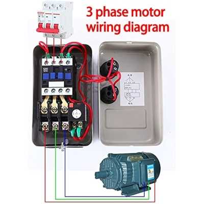 3 phase air compressor motor starter wiring diagram