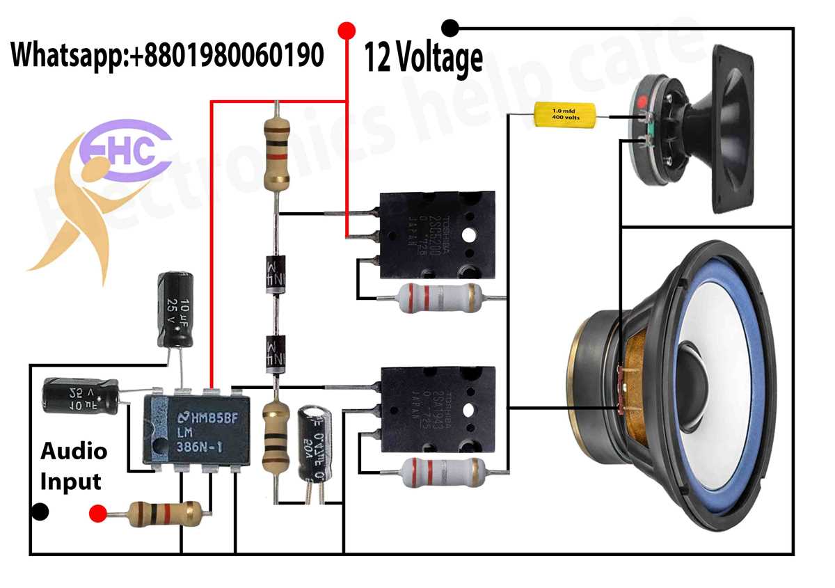 amplifier circuit diagram simple