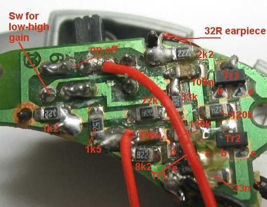 simple hearing aid circuit diagram