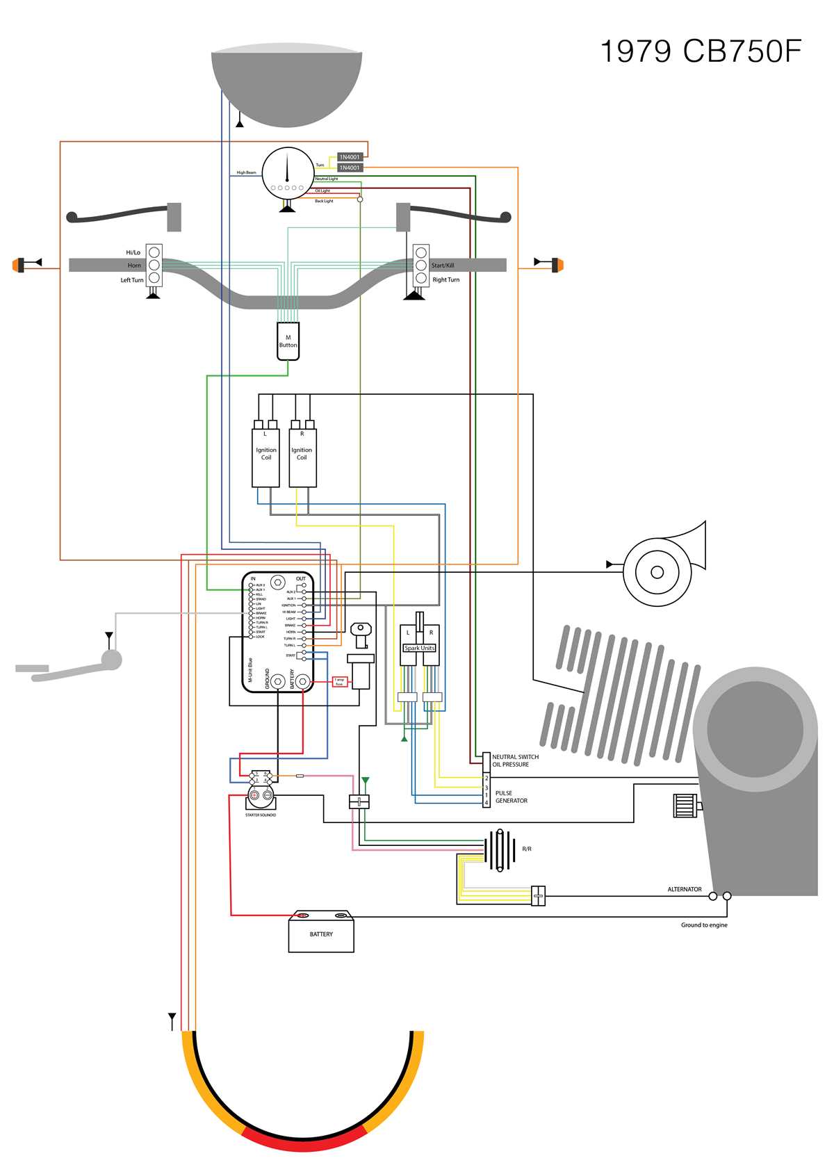 honda cb750 wiring diagram