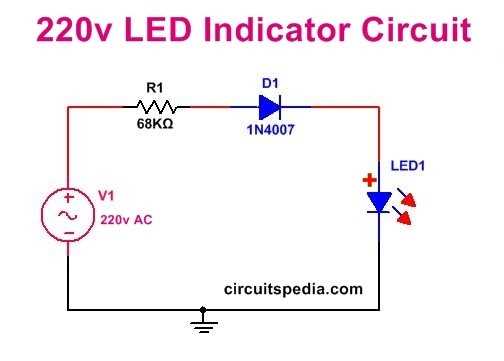 240v led circuit diagram