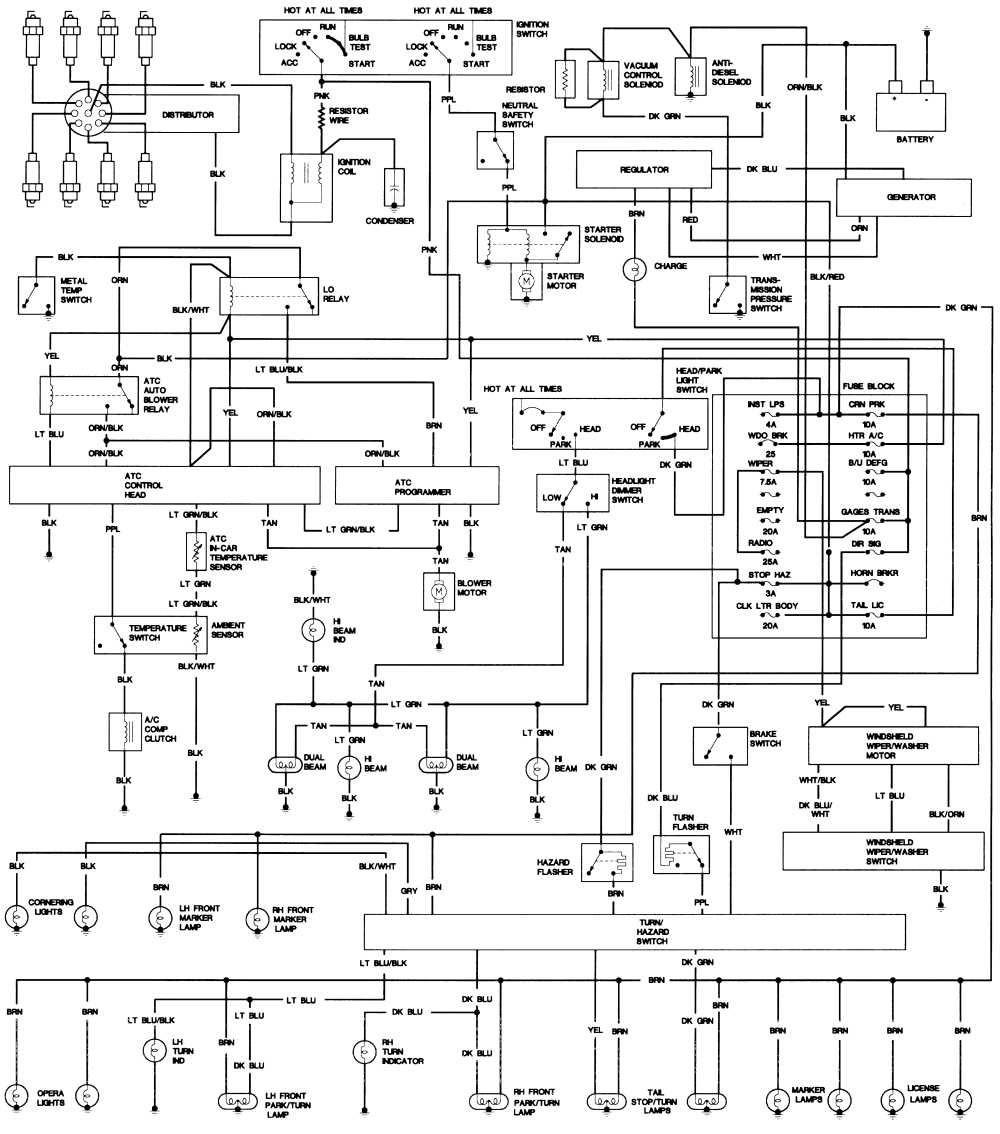 1995 cadillac deville alternator wiring diagram