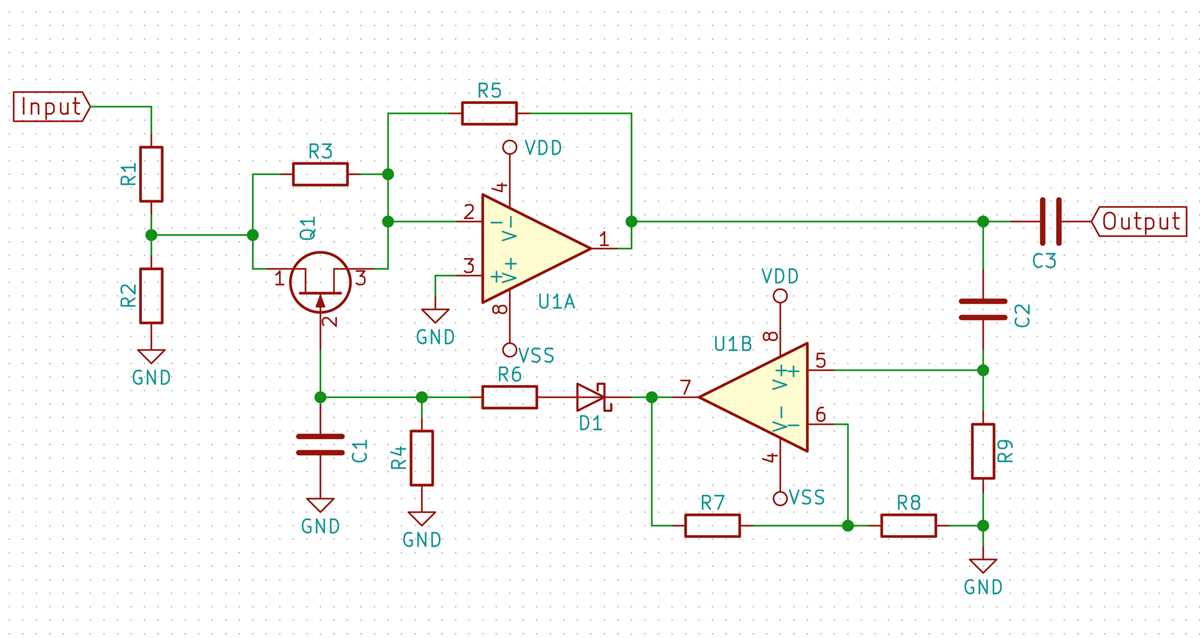 audio compressor schematic diagram