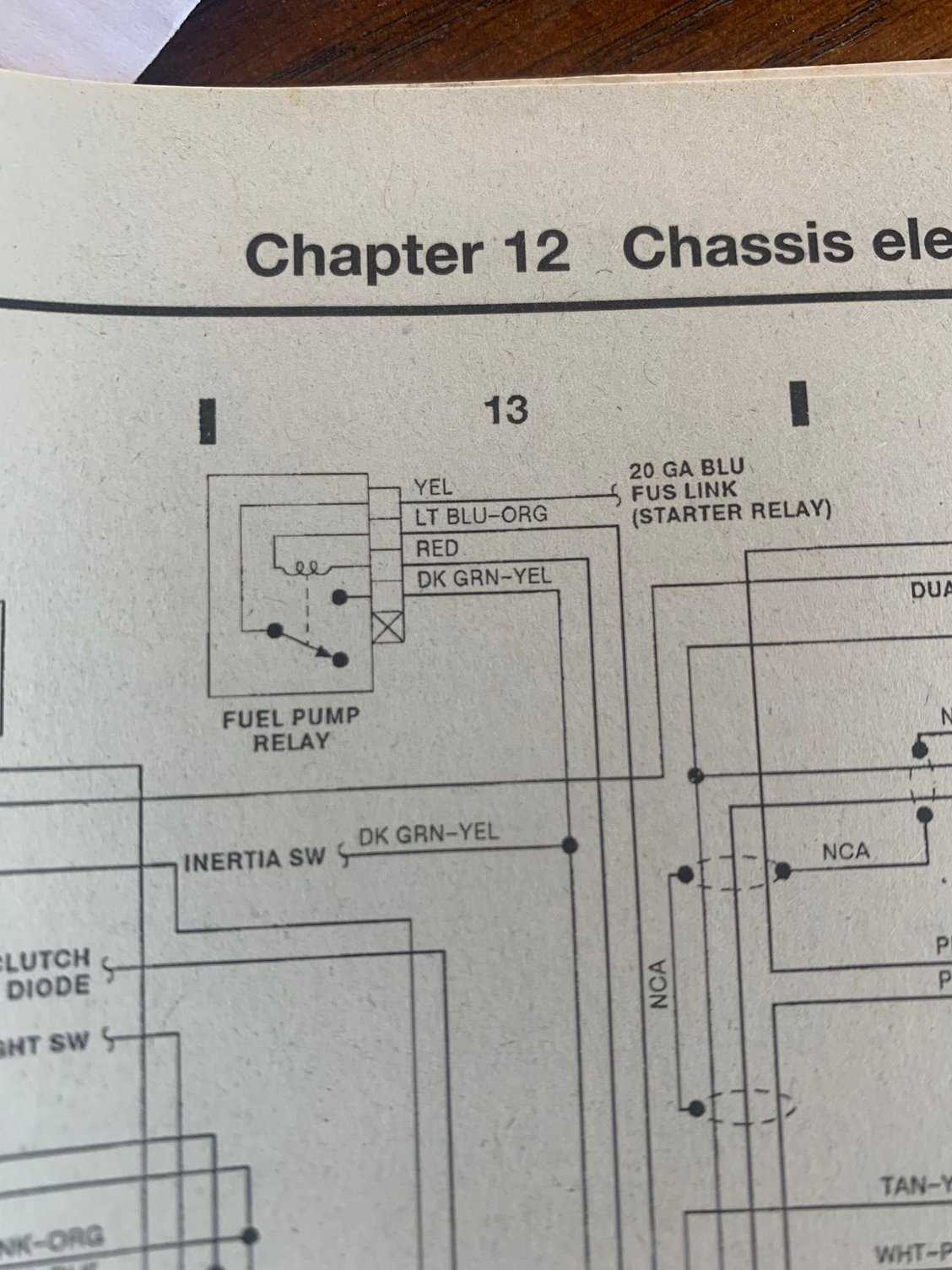 1990 f150 fuel pump relay wiring diagram