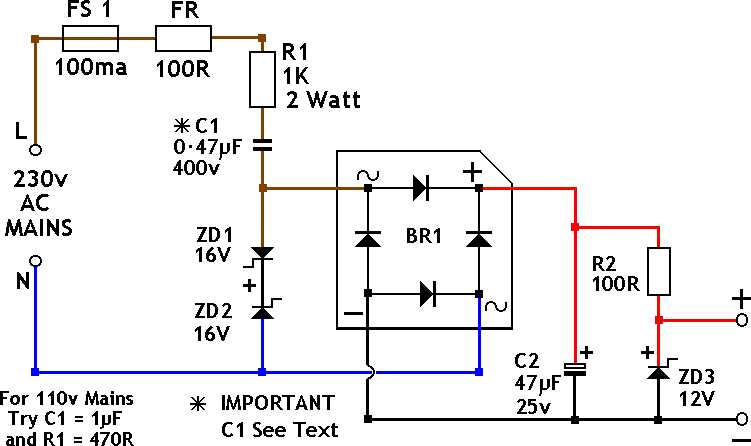12v transformer circuit diagram