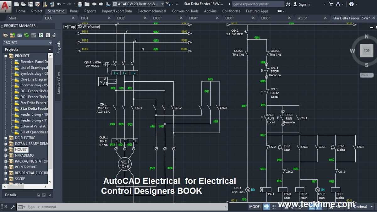 autocad electrical schematic diagram