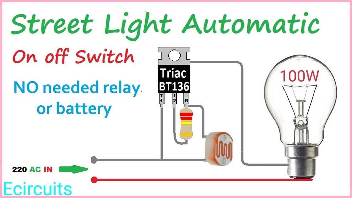 automatic street light circuit diagram using ldr