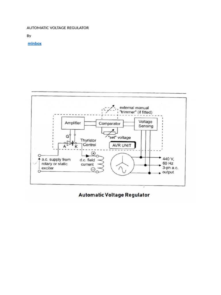 automatic voltage regulator circuit diagram automatic voltage regulator circuit diagram