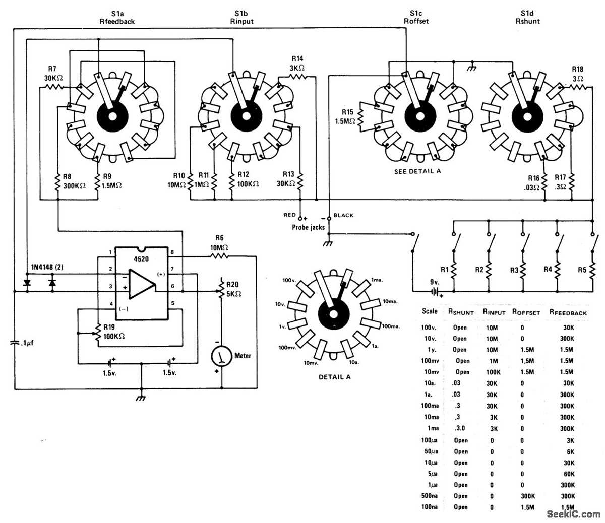 multimeter circuit diagram