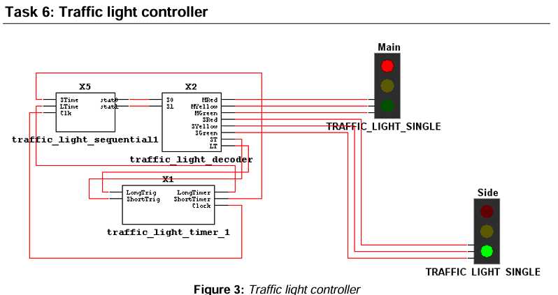 basic traffic light schematic diagram