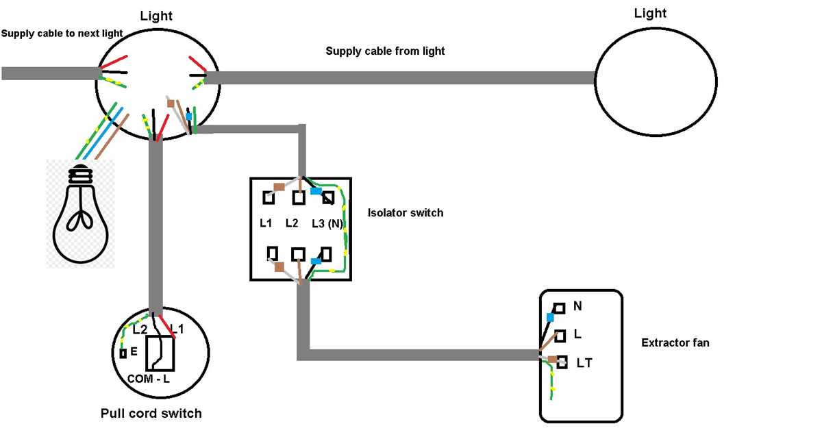 bathroom fan and light switch wiring diagram