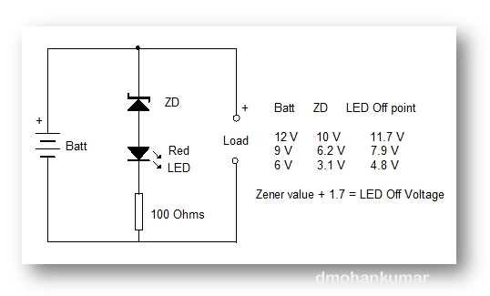 battery charging indicator circuit diagram battery charging indicator circuit diagram