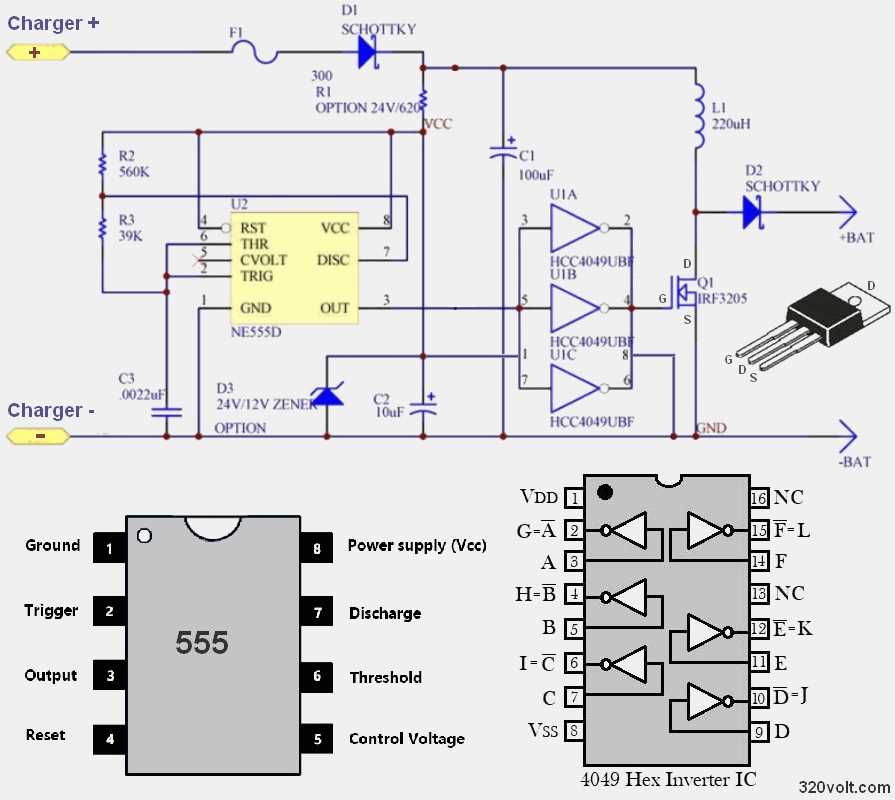 battery desulfator schematic diagram