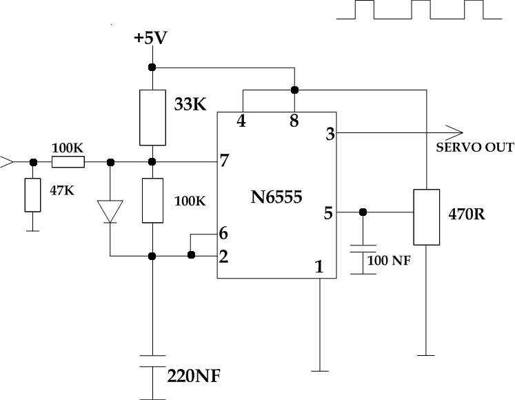 schematic diagram of sevo motor