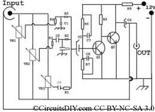 bc548 transistor circuit diagram