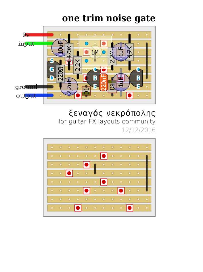 noise gate schematic diagram