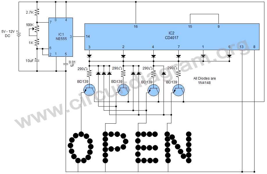 cd4017 ic circuit diagram cd4017 ic circuit diagram