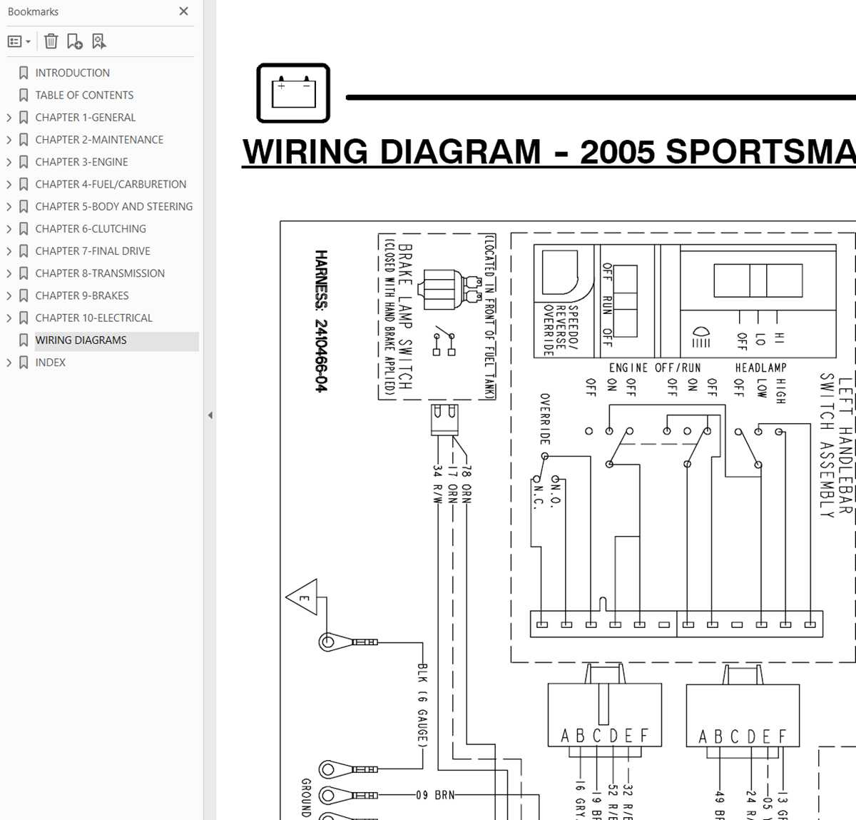 2005 polaris sportsman 700 efi wiring diagram