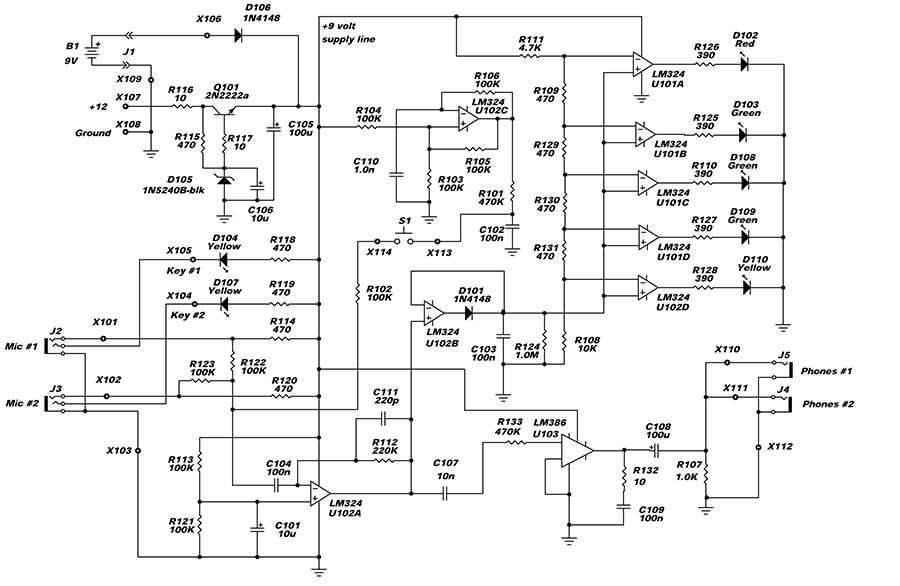 headset circuit diagram
