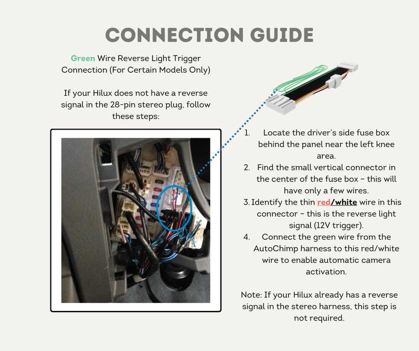 factory toyota reverse camera wiring diagram