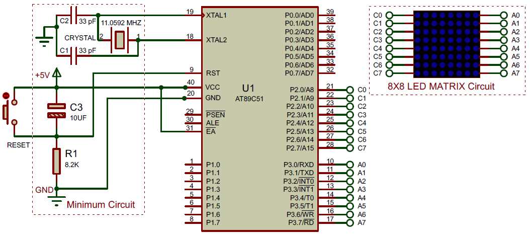 led matrix circuit diagram