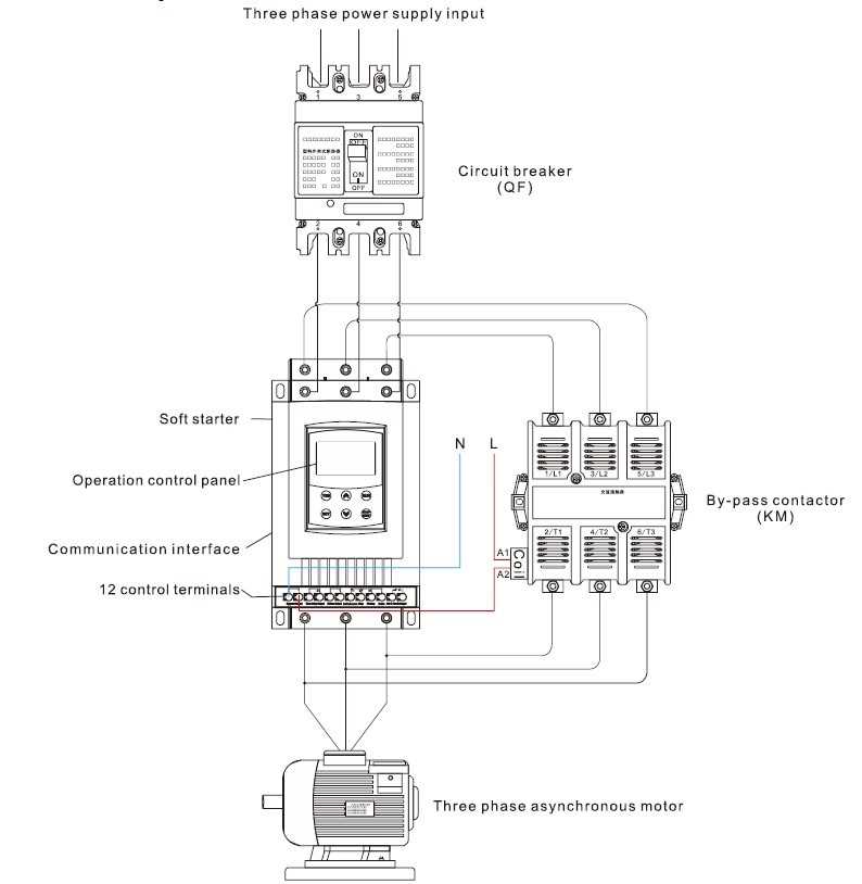 soft starter control circuit diagram