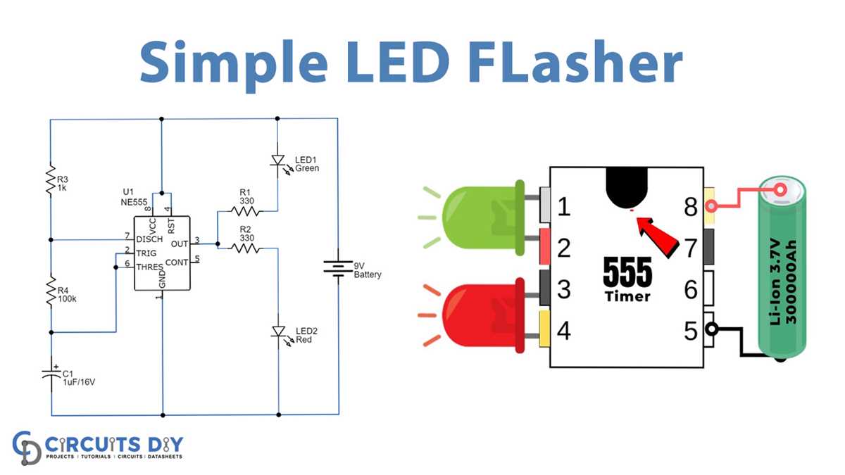 blinking led circuit diagram