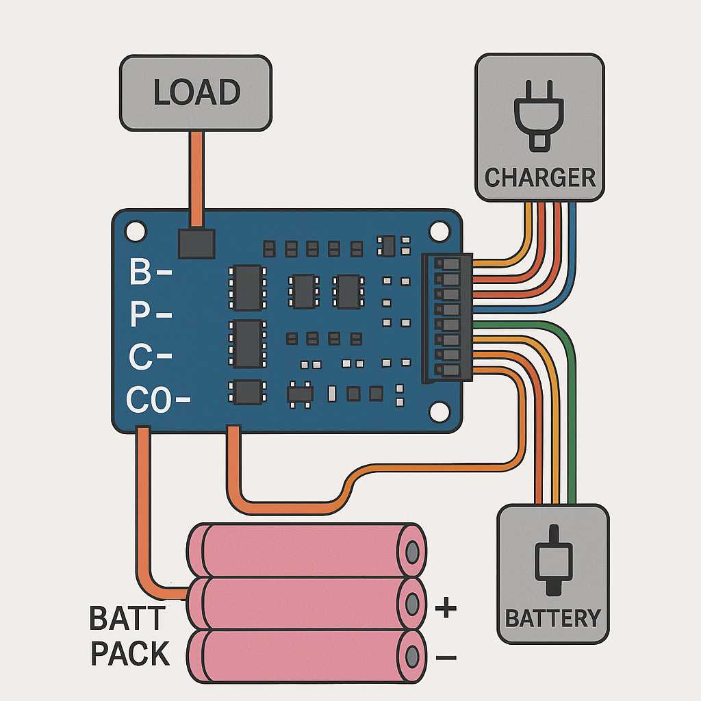 bms schematic diagrams of control
